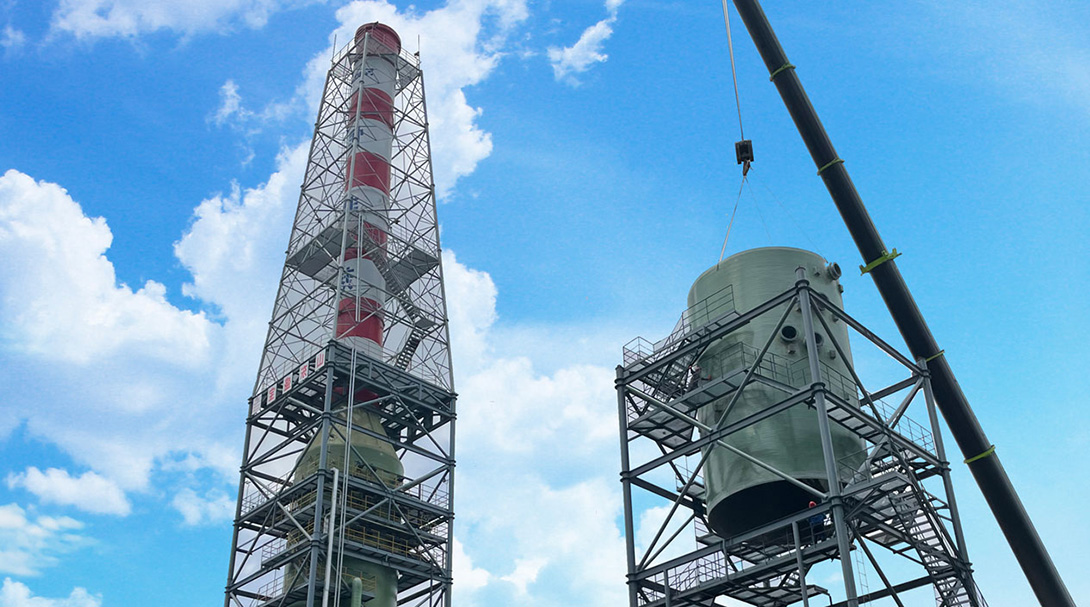Fiberglass chimney