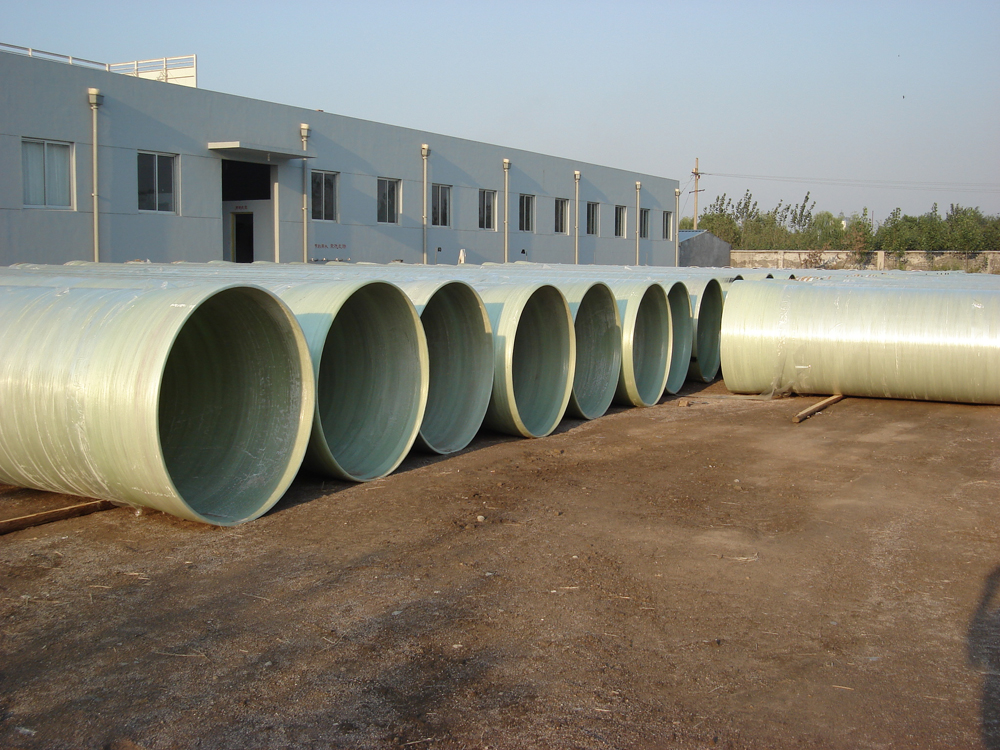 Fiberglass sand filled pipeline