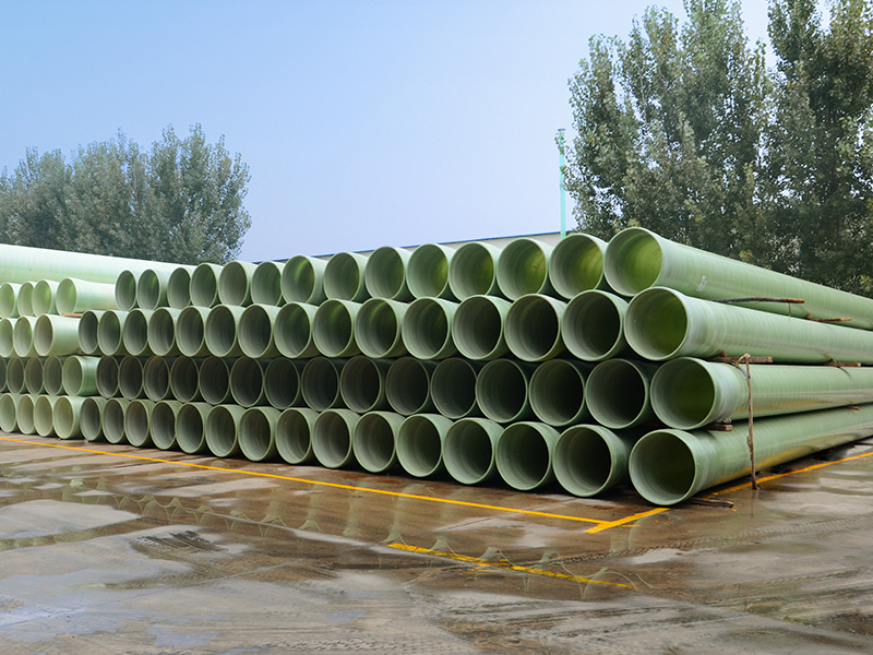 Fiberglass sand filled pipeline