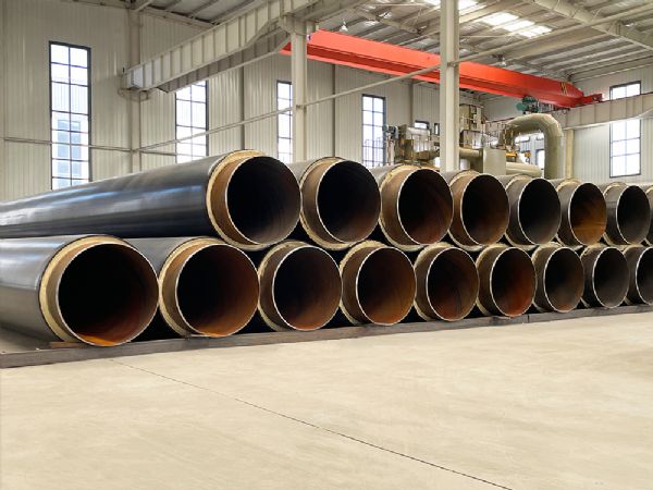 Heating steam to water insulation pipeline