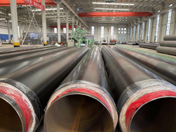 Heating steam to water insulation pipeline