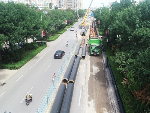 Thermal power new heat source insulation pipeline