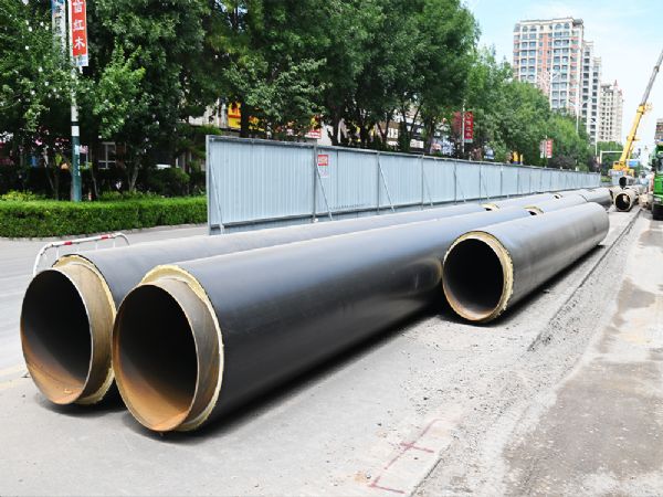 High density polyethylene thermal insulation steel pipe