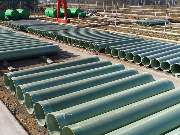 Fiberglass sand filled pipeline