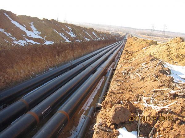 TPEP pipe construction site - Qingzhou Heihushan Three Gorges Connected Water Conservancy Project