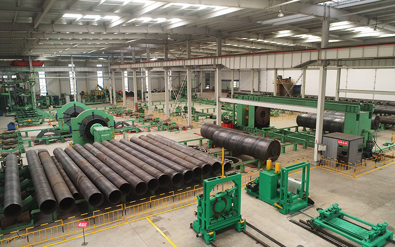 Spiral steel pipe生产车间