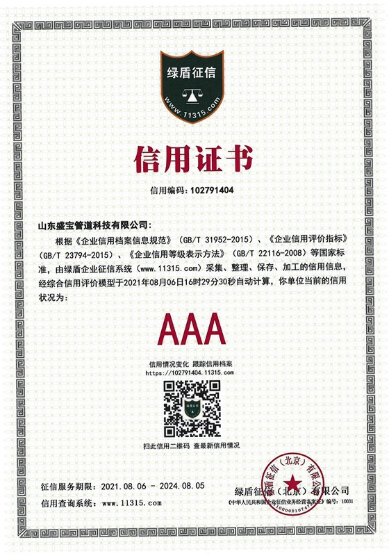 Credit certificate